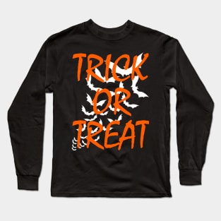 Trick or Treat Halloween Bats Long Sleeve T-Shirt